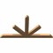 Ekena Millwork Saratoga Timber Gable Bracket, Western Red Cedar, 84"W x 45"H x 3 1/2"D x 5 1/2"F, 13/12 Pitch GBW084X45X0406SAR00SWR - alternate 4